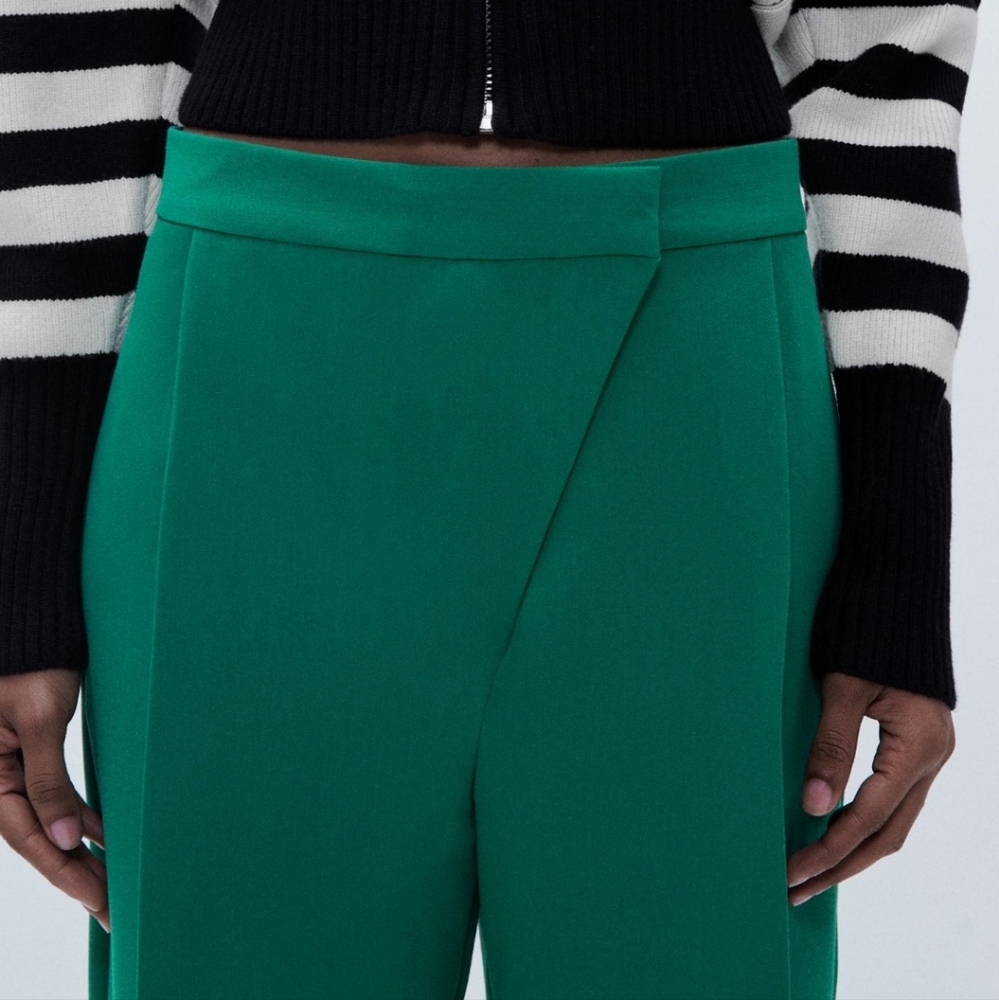 Zara crossover pleated pants - Picture 6 of 9